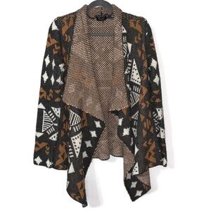 Blu Pepper Tribal Print Fall Cardigan
